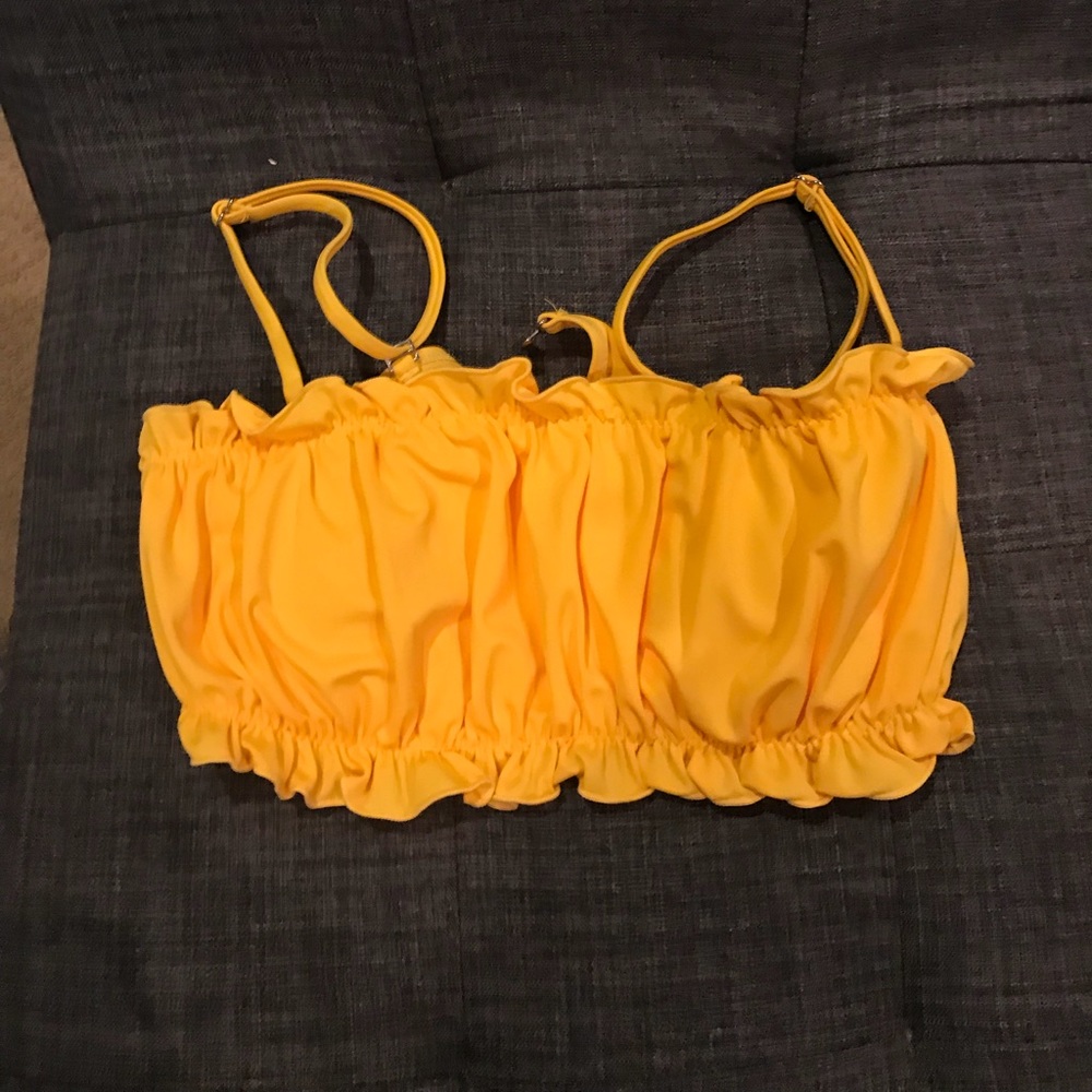 Yellow bikini top